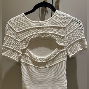 Ronny Kobo Collection Ivory Knit Top